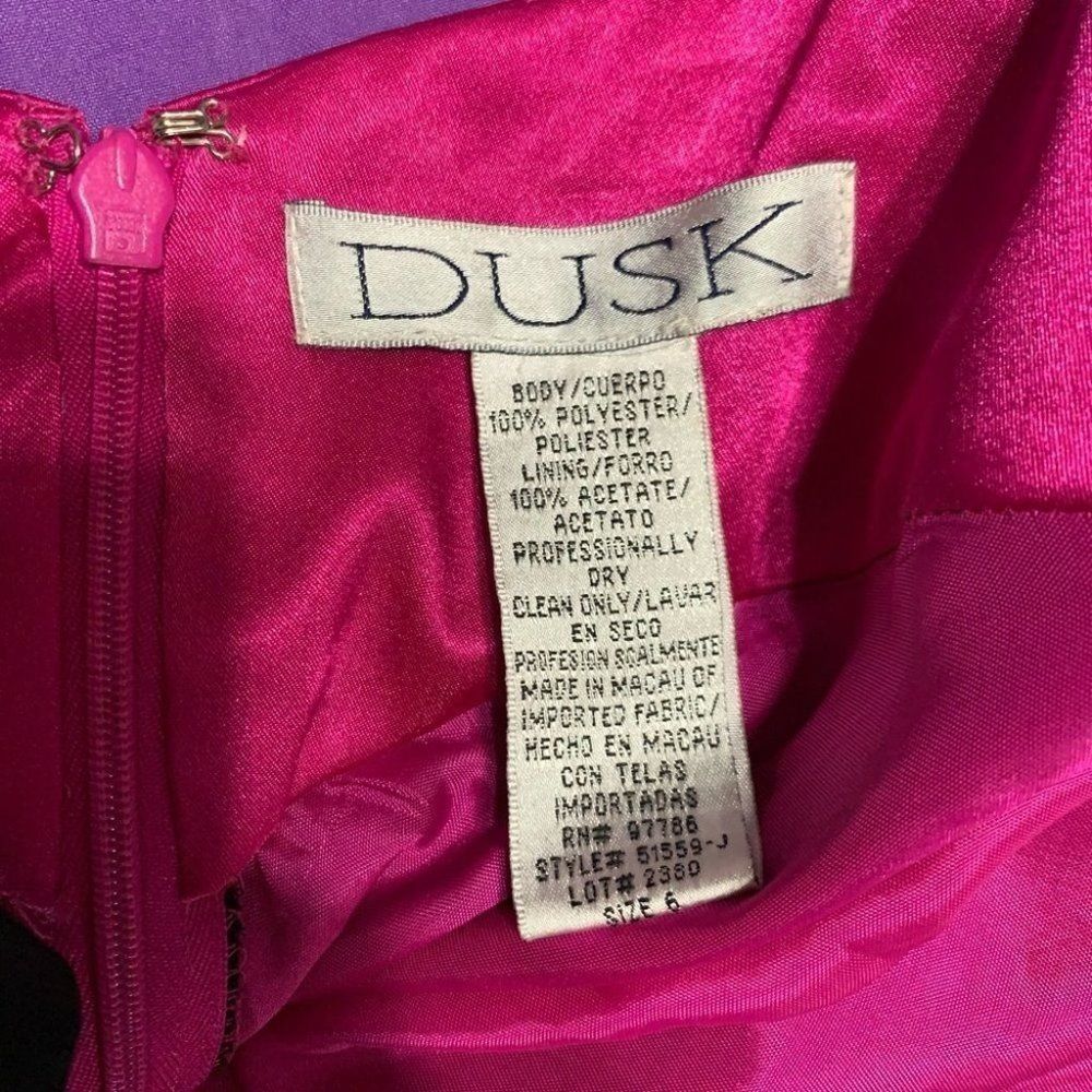 Like new beautiful pink/black formal dress - Picture 5 of 7
